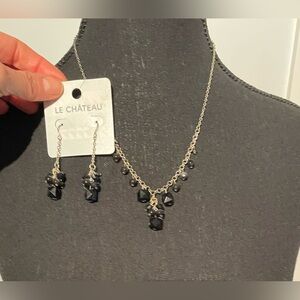 4/25$ Le Chateau Necklace and Matching Earring Set